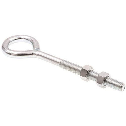 Generic Eye Bolts With Nuts, 6 In., Zc, Package Of 20