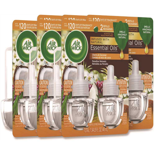 Air Wick Life Scents Scented Oil Refills, Paradise Retreat, Carton Of 6