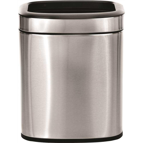 Alpine Industries 2.6 Gal. Stainless Steel Rectangular Liner Open Top Trash Can Alpine Industries 2.6 Gal. Stainless Steel Rectangular Liner Open Top Trash Can