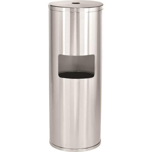 Alpine Industries Alpine Stainless Steel Built-in Trash Can and Gym Wipe Dispenser Alpine Industries Alpine Stainless Steel Built-in Trash Can and Gym Wipe Dispenser