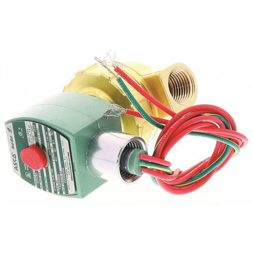 Asco 2 Way Closed 1/2" Npt 120vac 4.7 Cv 5-50psi Steam 5-150psi Hot Water