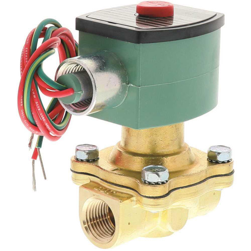 Asco 2 Way Normally Open 1/2"npt 120v 0-125psi Gas 0-150psi Air And Water