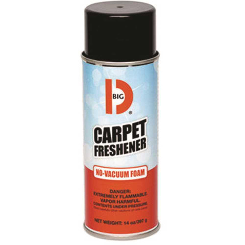Big D Industries No-Vacuum Carpet Freshener Fresh Foam Aerosol, Carton Of 12