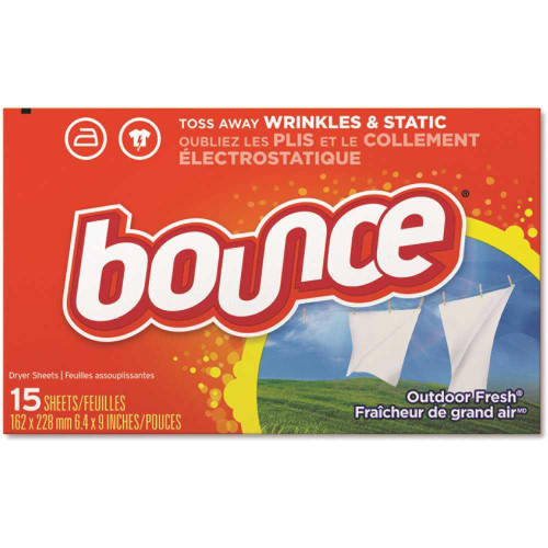 Bounce Fabric Softener Sheets, Outdoor Fresh, 15/box, Carton Of 225