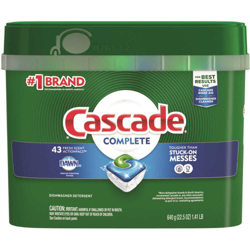 Cascade Actionpacs, Fresh Scent, 22.5 Oz 43/tub, Carton Of 258 Cascade Actionpacs, Fresh Scent, 22.5 Oz 43/tub, Carton Of 258