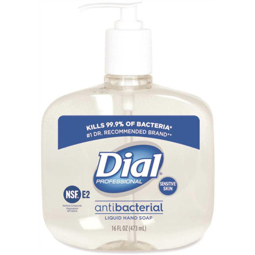 Dial Antimicrobial Soap For Sensitive Skin, 16oz Pump Bottle, Carton Of 12 Dial Antimicrobial Soap For Sensitive Skin, 16oz Pump Bottle, Carton Of 12