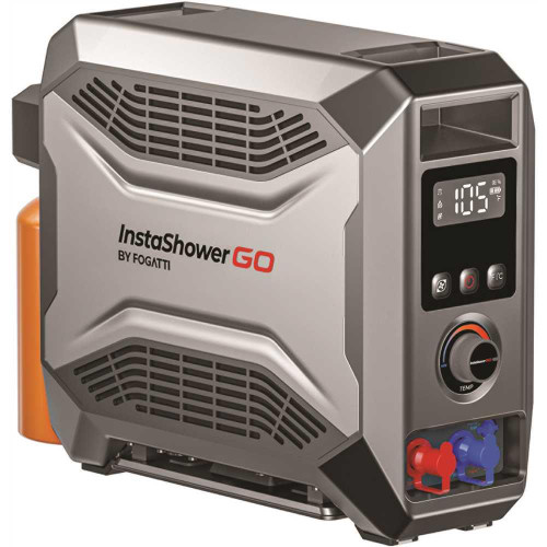 Fogatti 19k BTU Outdoor Camping Portable Propane Gas Tankless Water Heater/pump