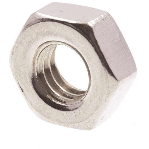 Generic Machine Screw Hex Nuts, Met, M4-0.70, Grade A2-70 Ss, Package Of 25