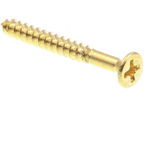 Generic Ws, Flat Hd, Phil Dr, #4 X 1 In., Solid Brass,package Of 100 Generic Ws, Flat Hd, Phil Dr, #4 X 1 In., Solid Brass,package Of 100