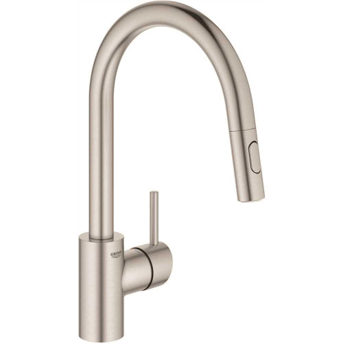 Grohe Concetto Single-Handle Pull-Down Kitchen Faucet 1.75 GPM Dual Spray