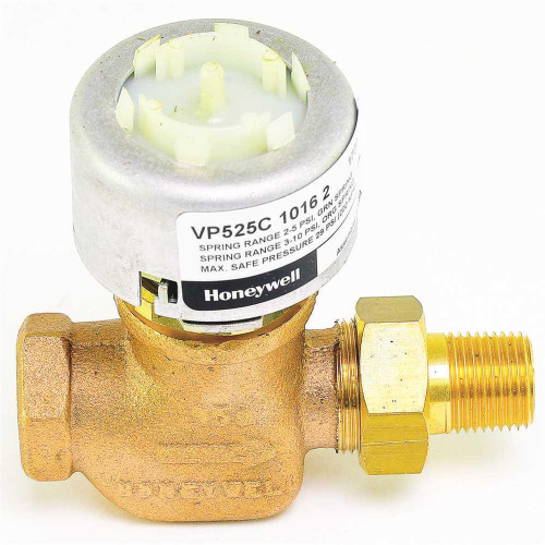 Honeywell 1/2"npt Pneumatic Radiator Straight Male Union Connection 2cv 3-10psi