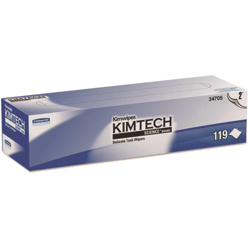 Kimtech Kimwipes Delicate Task Wipers, 2-Ply, 119/Box, Carton Of 1785