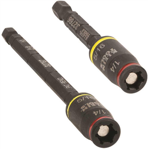 Klein Tools 3-In-1 Impact Flip Socket Set, 1 / 4", 5 / 16", 2-Piece Klein Tools 3-In-1 Impact Flip Socket Set, 1 / 4", 5 / 16", 2-Piece