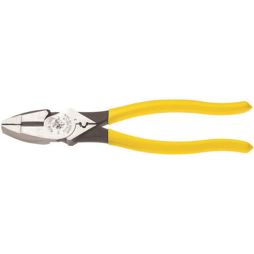 Klein Tools 9'' High-Leverage Side-Cutting Connector Crimping Pliers Klein Tools 9'' High-Leverage Side-Cutting Connector Crimping Pliers