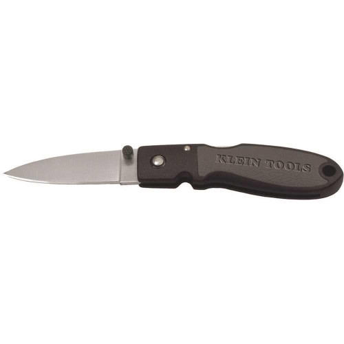 Klein Tools Black Drop Point Lightweight Knife Klein Tools Black Drop Point Lightweight Knife
