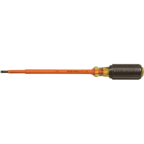 Klein Tools Insulated 3/16'' Cabinet-Tip Screwdriver Klein Tools Insulated 3/16'' Cabinet-Tip Screwdriver