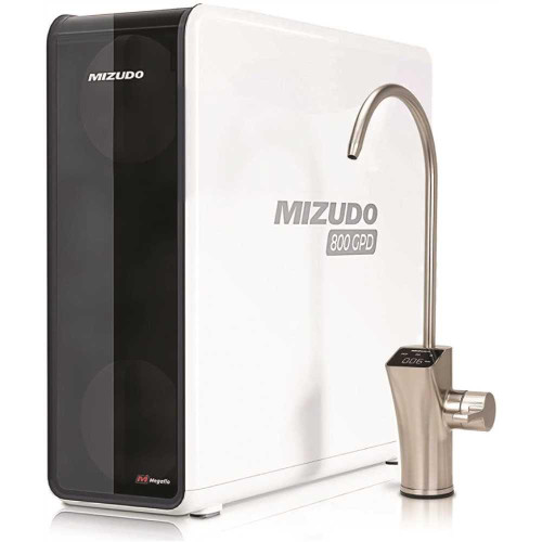 Mizudo Megaflo 800 Gpd 9-Stage Reverse Osmosis Filtration System Smart LED Fauct