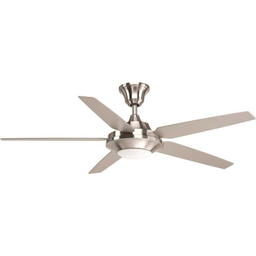 Progress Lighting 54" LED 5 Blade Fan Brushed NICKEL Progress Lighting 54" LED 5 Blade Fan Brushed NICKEL