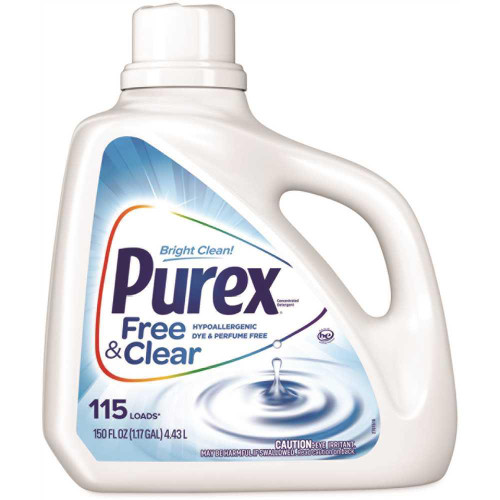 Purex Free And Clear Liquid Laundry Detergent, 150 Oz Bottle, Carton Of 4 Purex Free And Clear Liquid Laundry Detergent, 150 Oz Bottle, Carton Of 4