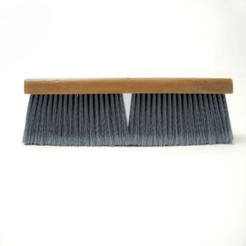 Renown 18" Polypropylene Broom Fine Sweep Flagged With 3" Trim Gray Renown 18" Polypropylene Broom Fine Sweep Flagged With 3" Trim Gray