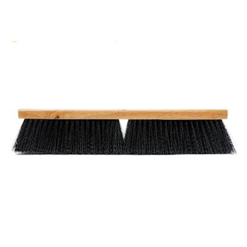 Renown 18" Polypropylene Medium Heavy Sweep Broom Center Block Black Renown 18" Polypropylene Medium Heavy Sweep Broom Center Block Black