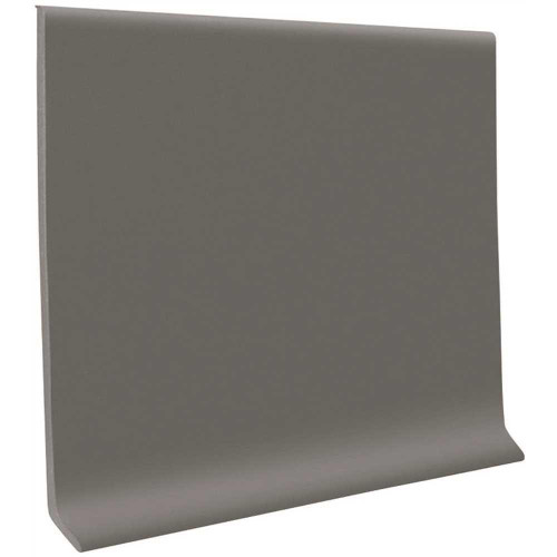 Roppe 4.5 In X .125 In X 48 In Dark Gray Rubber Wall Cove Base
