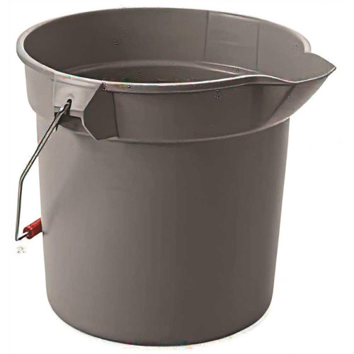 Rubbermaid Commercial 320oz Gry Rnd Plstc Mltiprpose Bckt Wth Sput Package Of 12 Rubbermaid Commercial 320oz Gry Rnd Plstc Mltiprpose Bckt Wth Sput Package Of 12