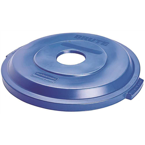 Rubbermaid Commercial Bottle Recycling Top For Brute 32gal, Blue, Package Of 2 Rubbermaid Commercial Bottle Recycling Top For Brute 32gal, Blue, Package Of 2