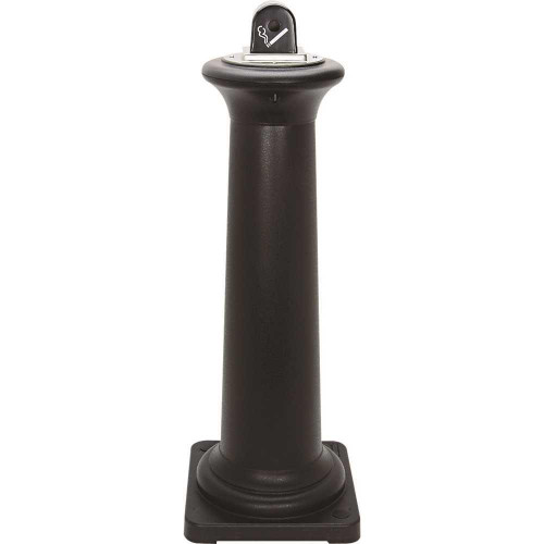 Rubbermaid Commercial Groundskeeper Black Cigarette Receptacle Rubbermaid Commercial Groundskeeper Black Cigarette Receptacle