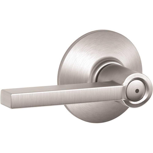 Schlage F-Series Lock F40 Privacy Lever Lattitude Lever Satin Chrome
