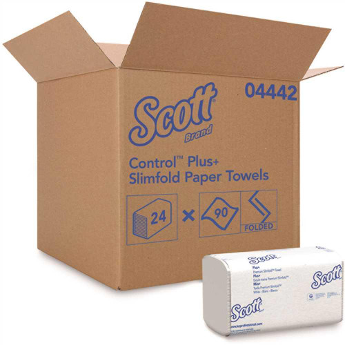 Scott ScottÃ 1-Ply Slim-Fold Paper Towels 90 Sheets, Carton Of 2160