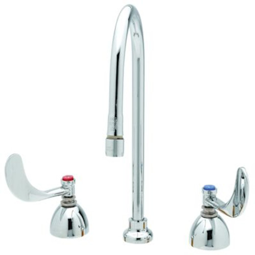 T&S Medical Faucet 8" Centerset Rigid Gooseneck 4" Wrist Handle Chrome 2.2 GPM T&S Medical Faucet 8" Centerset Rigid Gooseneck 4" Wrist Handle Chrome 2.2 GPM