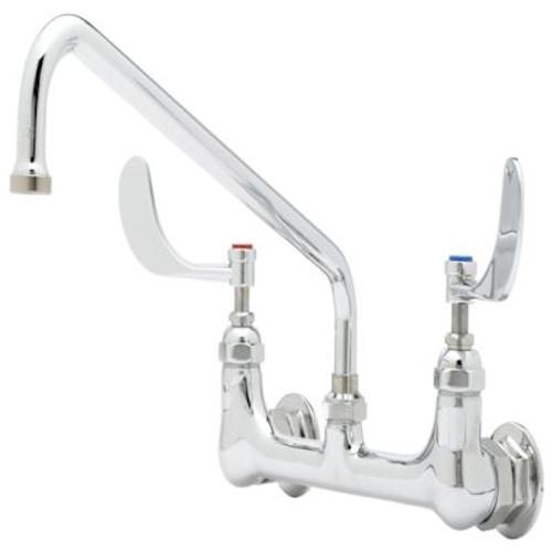 T&S Pantry Faucet 8" Centerset Swing Nozzle 12" Wrist Handles Chrome 23.09 GPM T&S Pantry Faucet 8" Centerset Swing Nozzle 12" Wrist Handles Chrome 23.09 GPM