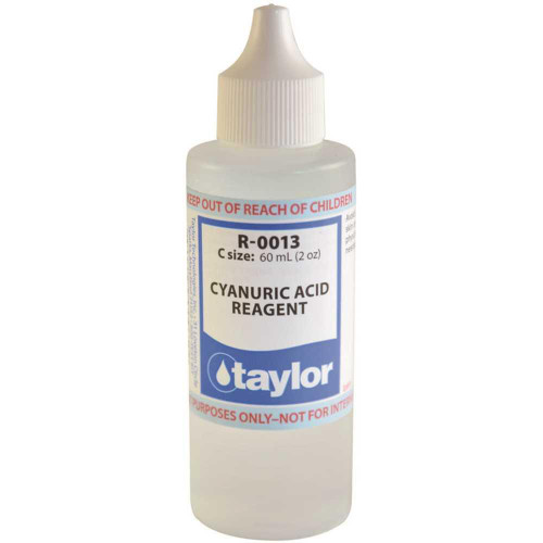 Taylor 2 oz. Bottle Test Kit Replacement Reagent Refill Bottles Cyanuric Acid Reagent Taylor 2 oz. Bottle Test Kit Replacement Reagent Refill Bottles Cyanuric Acid Reagent