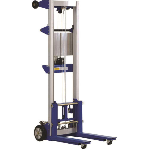 Vestil 400 Lb Capacity Blue Fixed Straddle Hand Winch Lift Truck 35 X 25 X 67.5"
