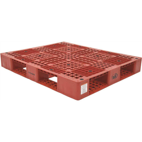 Vestil Red Polyethylene Pallet With 4 Way Entry 6600 Lbs Capacity