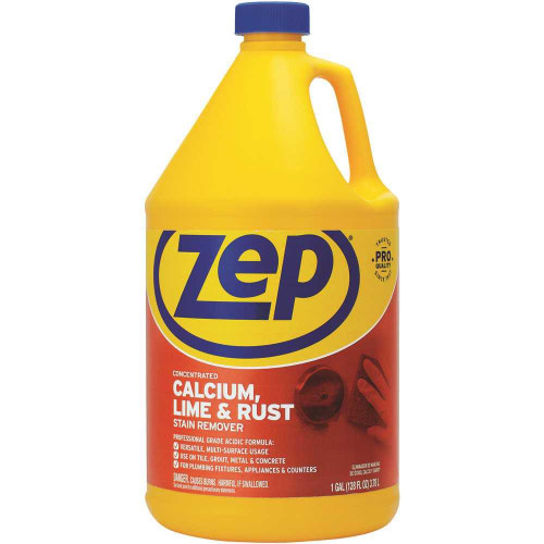 ZEP Commercial Calcium, Lime And Rust Stain Remover, 1 Gallon, Case Of 4 ZEP Commercial Calcium, Lime And Rust Stain Remover, 1 Gallon, Case Of 4