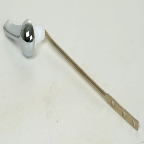 Toilet Tank Lever, Brass-Plated Arm, Chrome Handle, Plastic Nut, Package Of 2