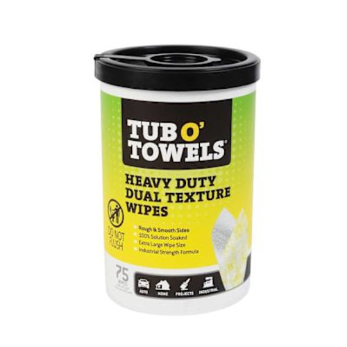 Tub O' Towelstub O' Towels Heavy Duty Dual Texture Wipe 75 Ct