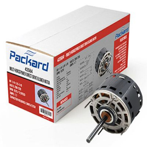 Packard 5-5/8 1/2, 1/3, 1/4, 1/5, 3/4 Horse Power 115 Volt Direct Drive Blower Motor