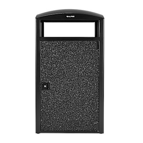 Alpine Industries All Weather Outdoor Trash Can Receptacle With Door And Panels