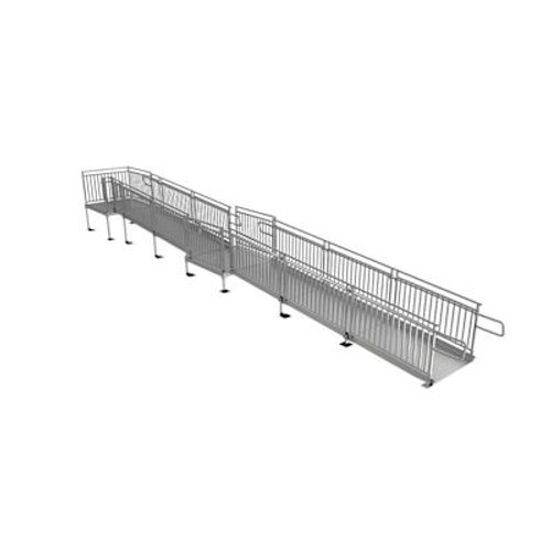 Ez-Access Pathway Hd 32ft. Aluminum Code Compliant Modular Wheelchair Ramp System