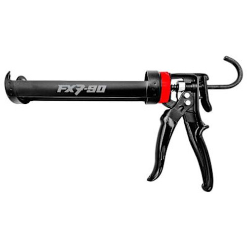 Irion 10 Oz Cartridge Caulking Gun With Rubber Handle, 17 To 1 Thrust Ratio