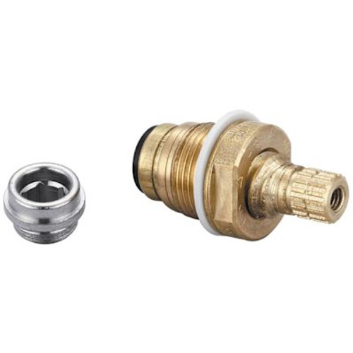 Central Brass Quick Pression- 1/4 Turn Stem Assembly W/Replaceable Seat