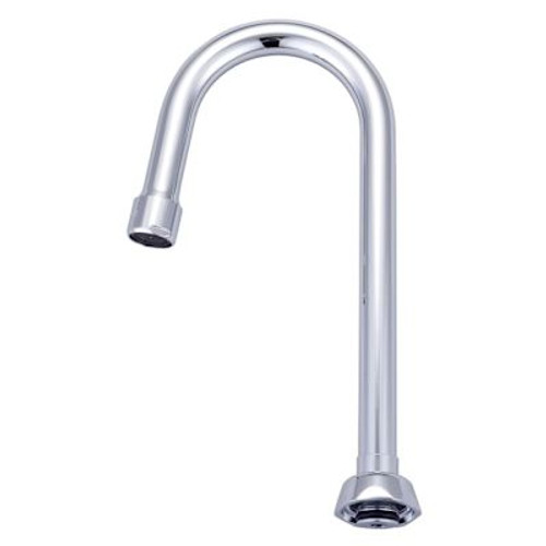 Central Brass 4-3/32" Combo Rigid/Swivel Gooseneck Spout With Aerator