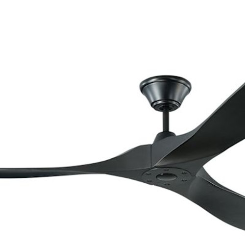 Generation Lighting Maverick Max 70" Outdoor Black Ceiling Fan Black Blades Remote