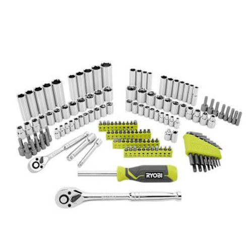 Ryobi Mechanics Set With Case, 156 Piece