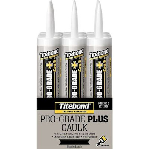 Titebond Pro-Grade Plus Claus, Slate Gray, 10 Oz. Cartridge, Package Of 12