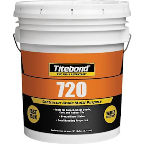 Titebond 720 Contractor Grade Multi-Purpose Adhesive, 4 Gallon Pail