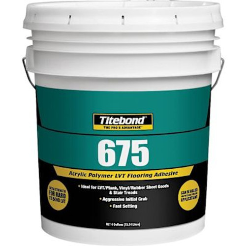 Titebond 675 Lvt Flooring Adhesive, 4 Gallon Pail